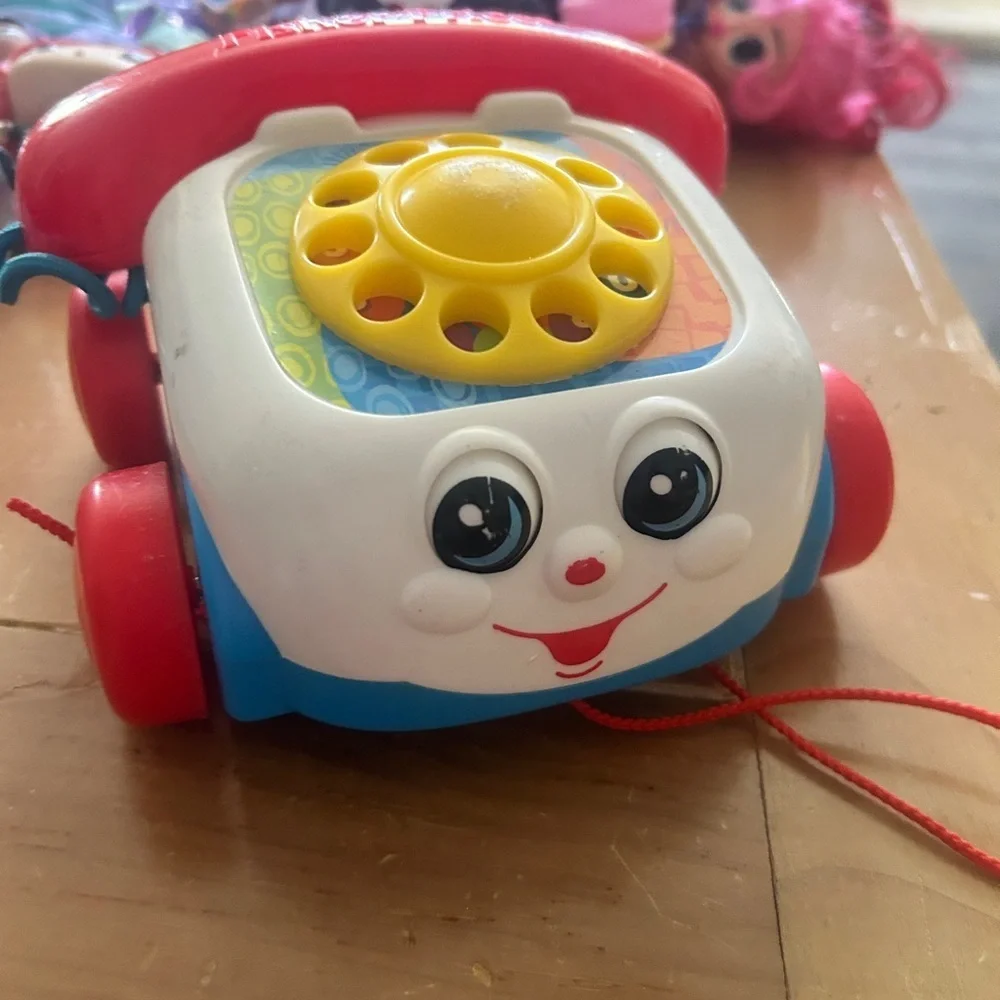 Fisher-Price Classic Chatter Telephone Toy - Red, Yellow, White
